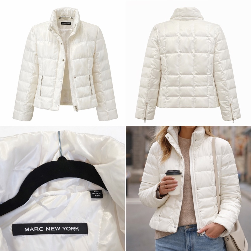 Marc New York Women's Off-White Puffer Coat